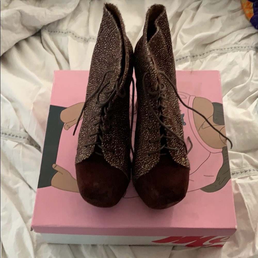 Jeffrey Campbell calfhair lita boots